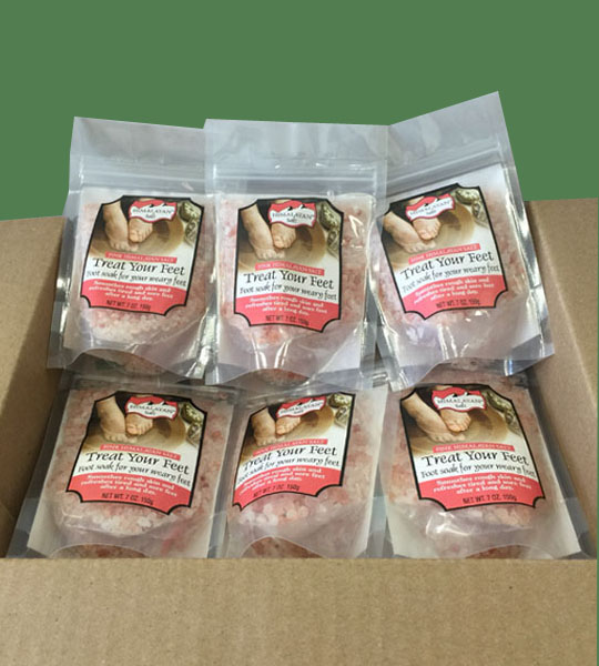 Himalayan Salt Treat your feet 200g 24 bags